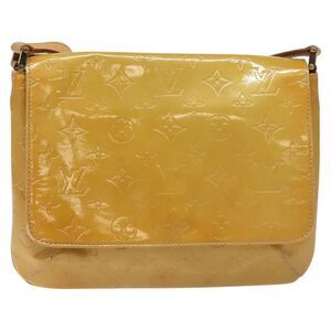 Louis Vuitton Thompson Street Handbag Monogram Vernis Beige Patent_Leather Bag